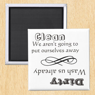 Geschirrspüler Sauberes Dirty Magnet