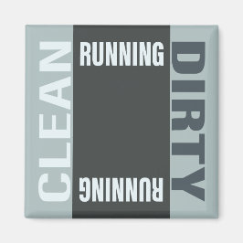 Geschirrspüler Sauberes, modernes Schild Magnet