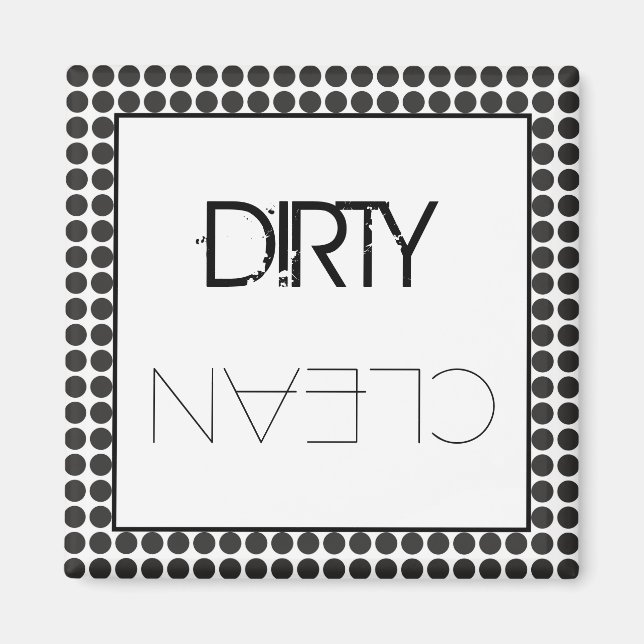 Geschirrspülmaschine für schwarze Punkte Magnet (Vorne)