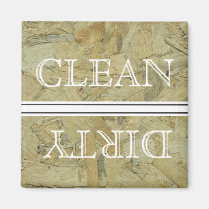 Geschirrspülmaschine im Holzstil Magnet Sauberkeit