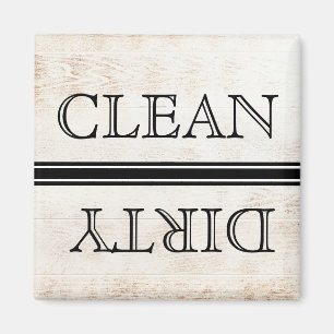 Geschirrspülmaschine im Holzstil Magnet Sauberkeit