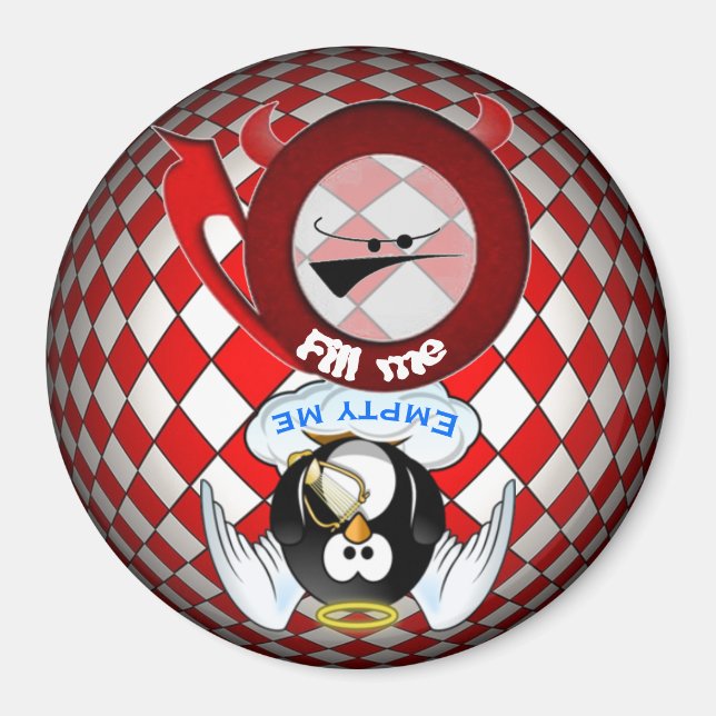 Geschirrspülmaschine Magnet der Teufel machte mich (Vorne)