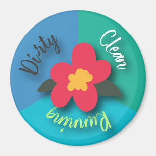 Geschirrspülmaschine Magnet Hübsche Küche Blume sa