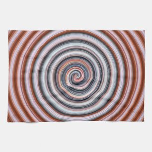 Geschirrtuch-Grau-Spirale Geschirrtuch