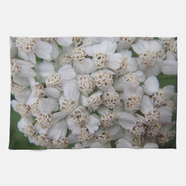 Geschirrtuch kleine weisse Wildblüten (Horizontal)