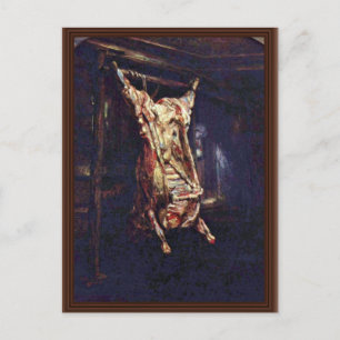 Geschlachteter Ochse Von Rembrandt Harmensz. Van R Postkarte