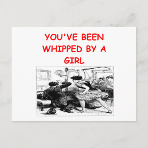 geschlagen postkarte