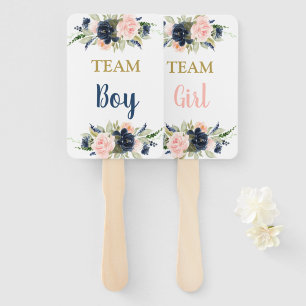 Geschlecht blau oder rosa fächer