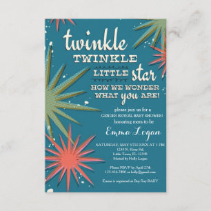 Geschlecht decken Babyparty auf Einladung