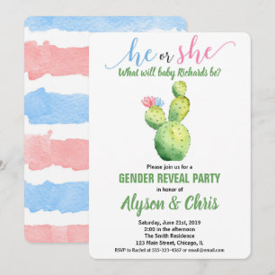 Geschlecht der Kaktus offenbart Einladung Fest suk