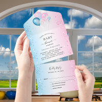 Geschlecht enthüllt Baby Dusche blau rosa UAWG