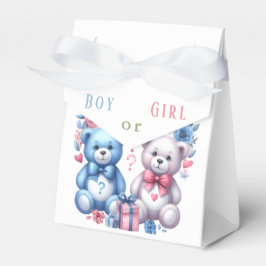 Geschlecht enthüllt Babydusche Teddy Bear Blue Pin Geschenkschachtel