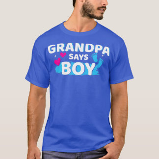 Geschlecht enthüllt Opa sagt Junge passend Familie T-Shirt