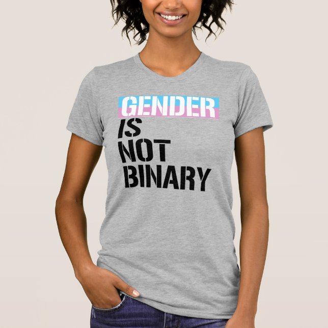 Geschlecht ist nicht binär T-Shirt (Vorderseite)