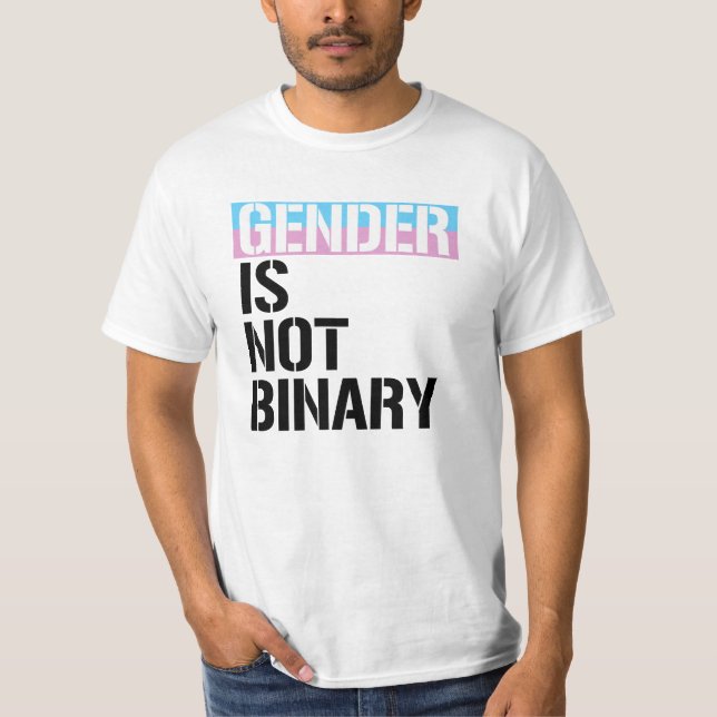 Geschlecht ist nicht binär T-Shirt (Vorderseite)