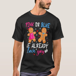 Geschlecht Niedliches Lebkuchen rosa oder blaue Li T-Shirt