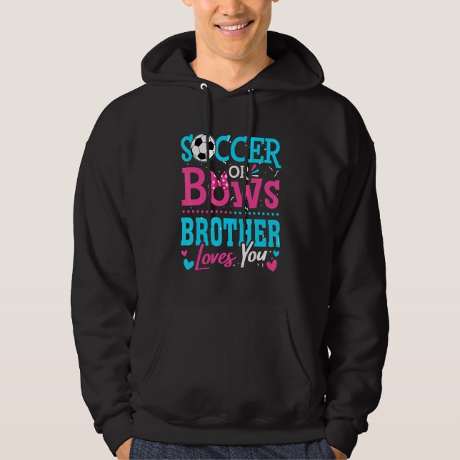 Geschlecht offenbaren Fußball oder Bögen Brüder Li Hoodie (Vorderseite)