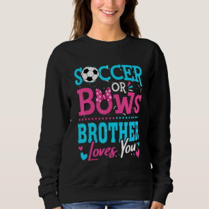 Geschlecht offenbaren Fußball oder Bögen Brüder Li Sweatshirt