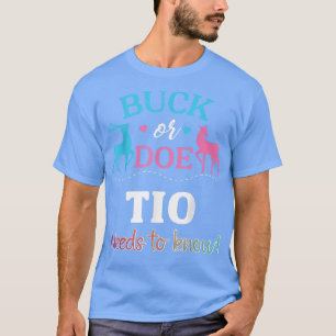 Geschlecht offenbart Buck oder Doe Tio Matching Ba T-Shirt
