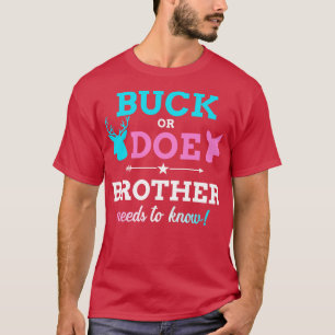 Geschlecht offenbart buck oder macht Bruder passen T-Shirt