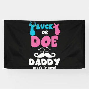 Geschlecht offenbart Buck oder tut Daddy Matching  Banner