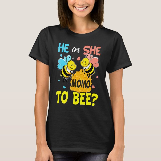 Geschlecht offenbart, dass er oder sie Momo ist, u T-Shirt (Vorderseite)