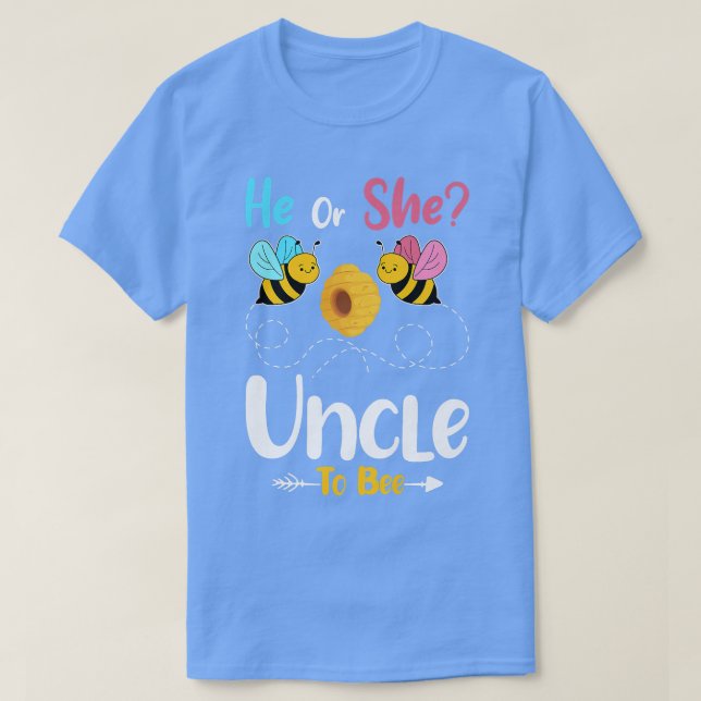 Geschlecht offenbart, dass er oder sie Onkel ein B T-Shirt (Design vorne)