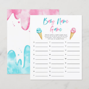 Geschlecht offenbart Eis Cream Baby Name Duwer Gam