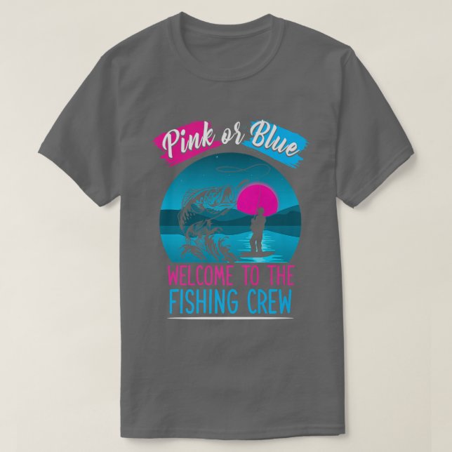 Geschlecht offenbart Fischen rosa oder blau willko T-Shirt (Design vorne)