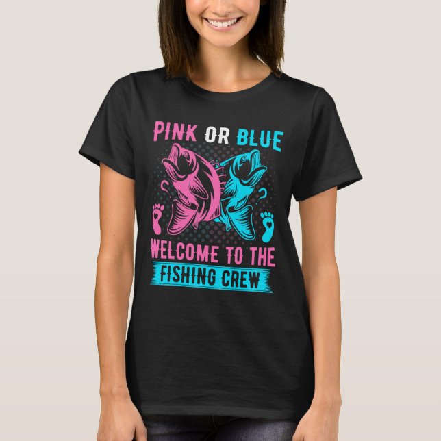 Geschlecht offenbart Fischen rosa oder blau willko T-Shirt (Vorderseite)