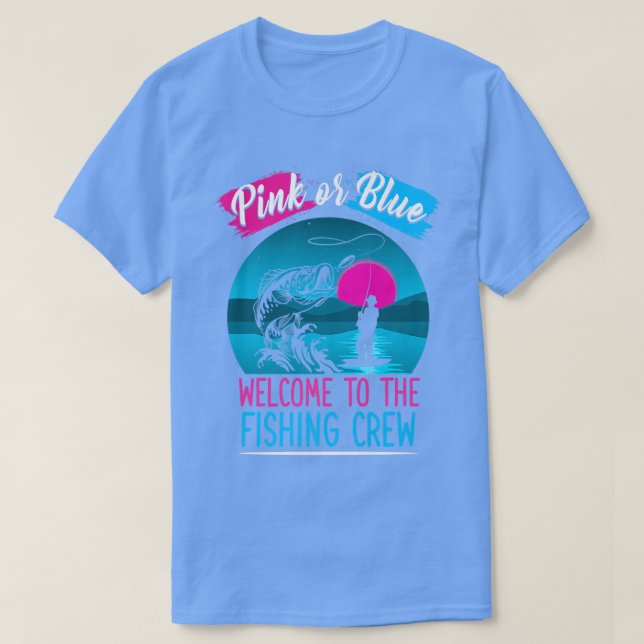 Geschlecht offenbart Fischen rosa oder blau willko T-Shirt (Design vorne)