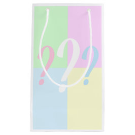 Geschlecht offenbart Fragezeichen Kleine Geschenktüte