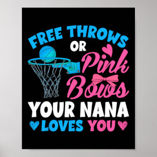 Geschlecht offenbart freie Pfeile oder rosa Bögen  Poster