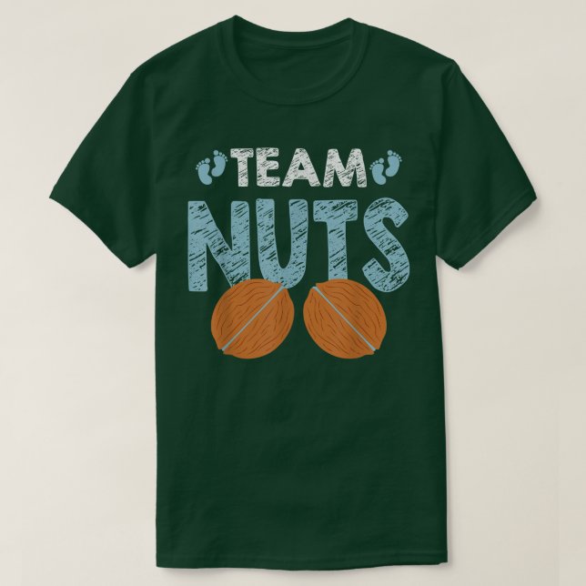 Geschlecht offenbart Mannschaftsnüsse Junge, der F T-Shirt (Design vorne)