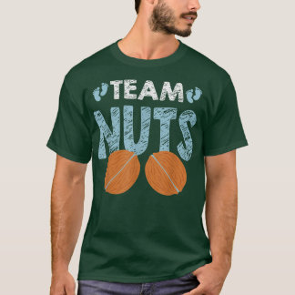 Geschlecht offenbart Mannschaftsnüsse Junge, der F T-Shirt