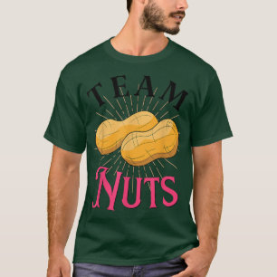 Geschlecht offenbart Mannschaftsnüsse Junge, der F T-Shirt