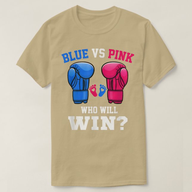 Geschlecht offenbart Party Funny, Funny Blue Vs Pi T-Shirt (Design vorne)