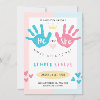 Geschlecht offenbart Party, Junge oder Mädchen, Ro Feiertagskarte