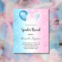 Geschlecht offenbart Party pink blauer Junge Einla