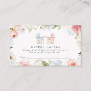 Geschlecht offenbart rosa und blaue Windeln Begleitkarte