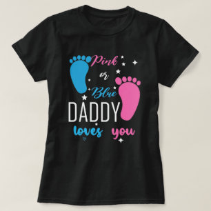 Geschlecht offenbart Vater Daddy Vaterfamilie T-Shirt