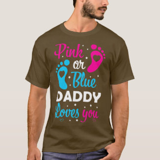 Geschlecht offenbart Vater Daddy Vaterfamilie T-Shirt