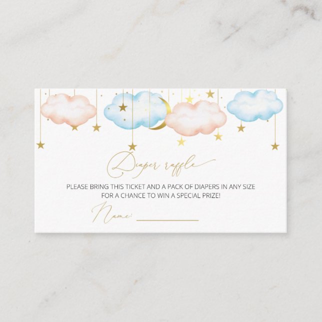 Geschlecht offenbart Windelkrebs, Twinkle Little S Begleitkarte (Vorderseite)