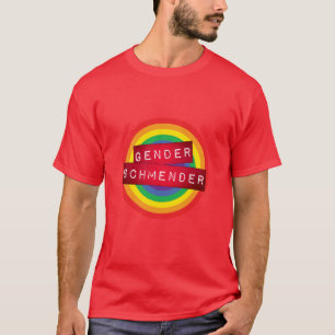 "Geschlecht Schmender" Rot prägte T-Shirt