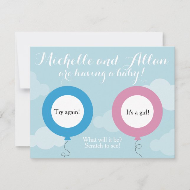 Geschlecht: Vortäuschen von Scratcher-Enthüllungsk Ankündigung (Vorderseite)