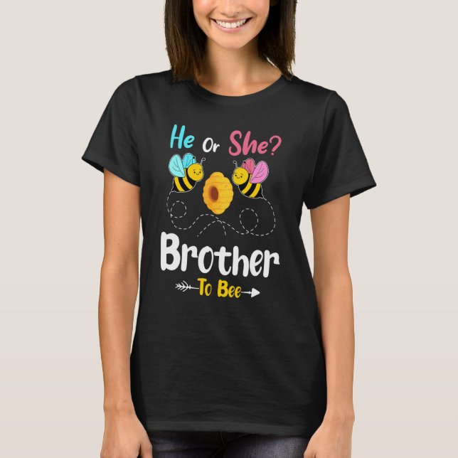 Geschlecht zeigen, dass er oder sie Bruder ist, Ba T-Shirt (Vorderseite)