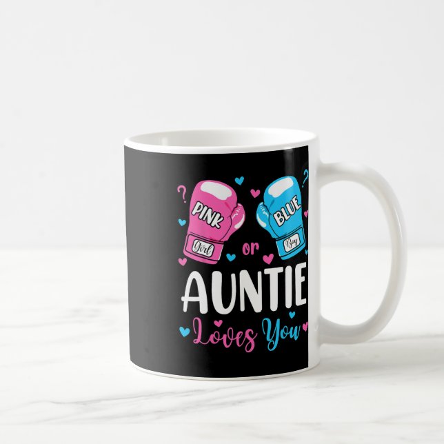 Geschlecht zeigen rosa oder blaue Lieben Sie Boxin Kaffeetasse (Rechts)