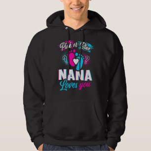 Geschlecht zeigen rosa oder blaue Nana Lieben, die Hoodie