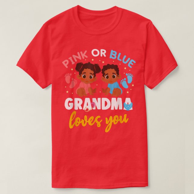 Geschlecht zeigen rosa oder blaue Oma-Lieben, die  T-Shirt (Design vorne)