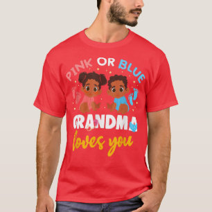 Geschlecht zeigen rosa oder blaue Oma-Lieben, die T-Shirt